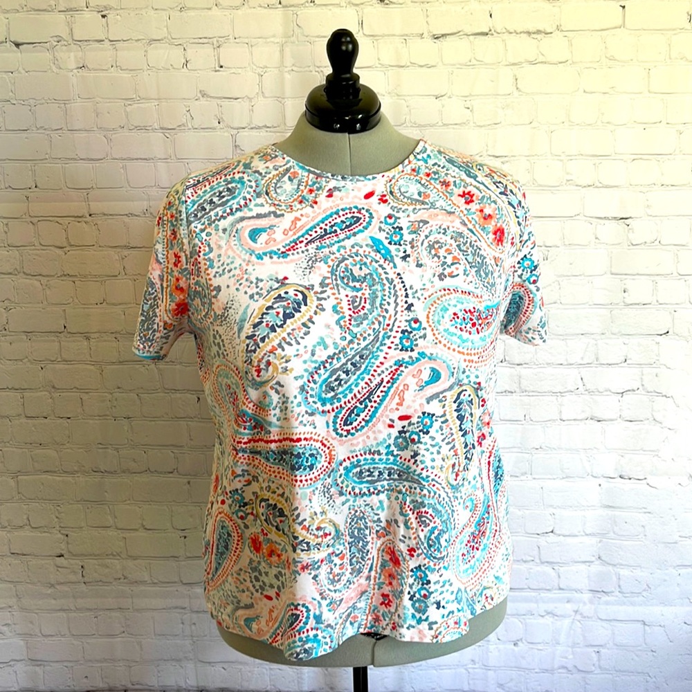 CROFT & BARROW SIZE 2X SHORT SLEEVE CLASSIC TEE SHIRT